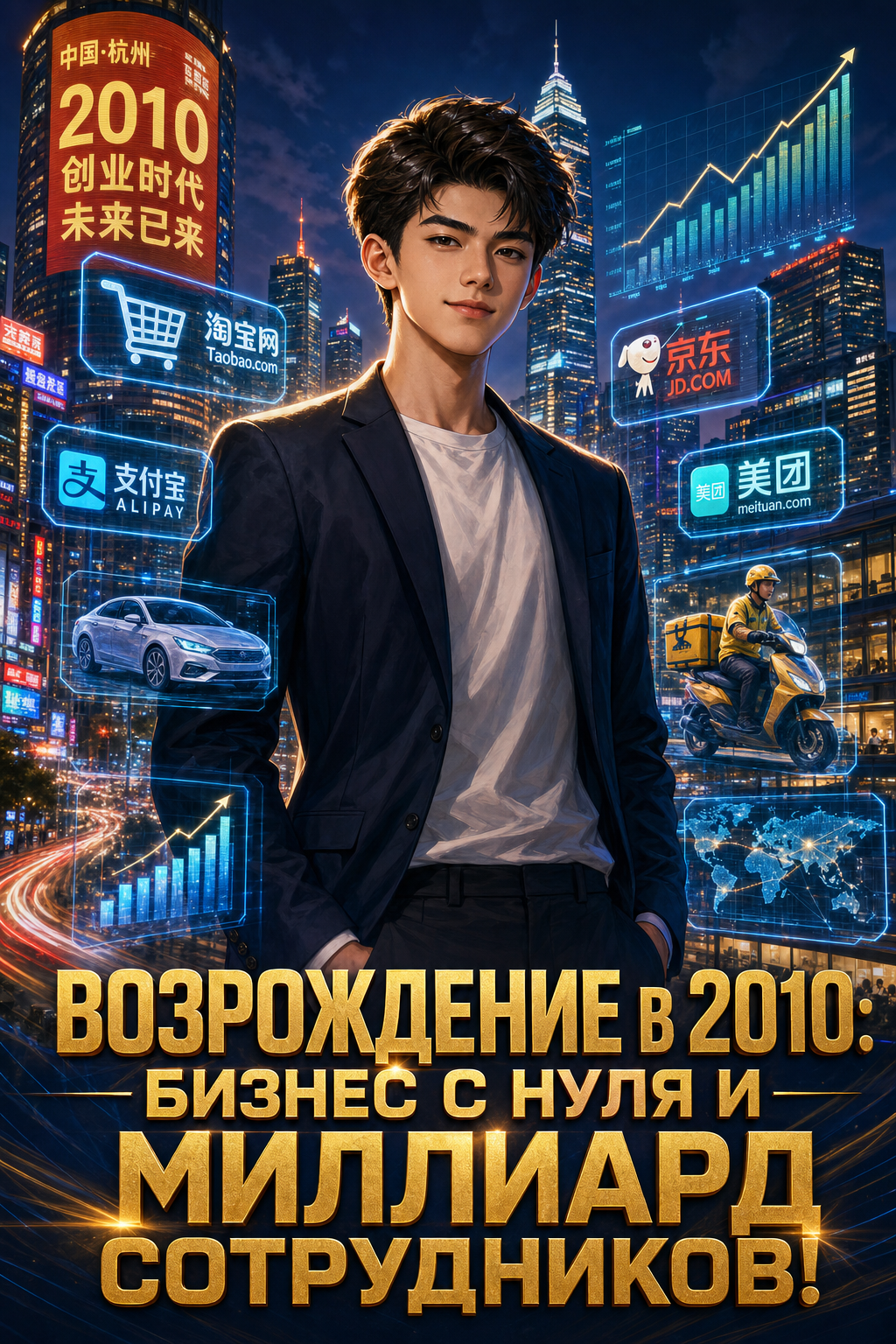 Обложка «Возрождение в 2010: Бизнес с нуля и миллиард сотрудников!»
