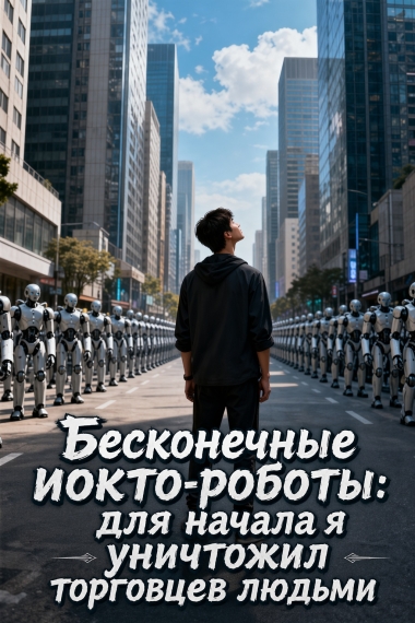 Обложка «Бесконечные иокто-роботы: для начала я уничтожил торговцев людьми»