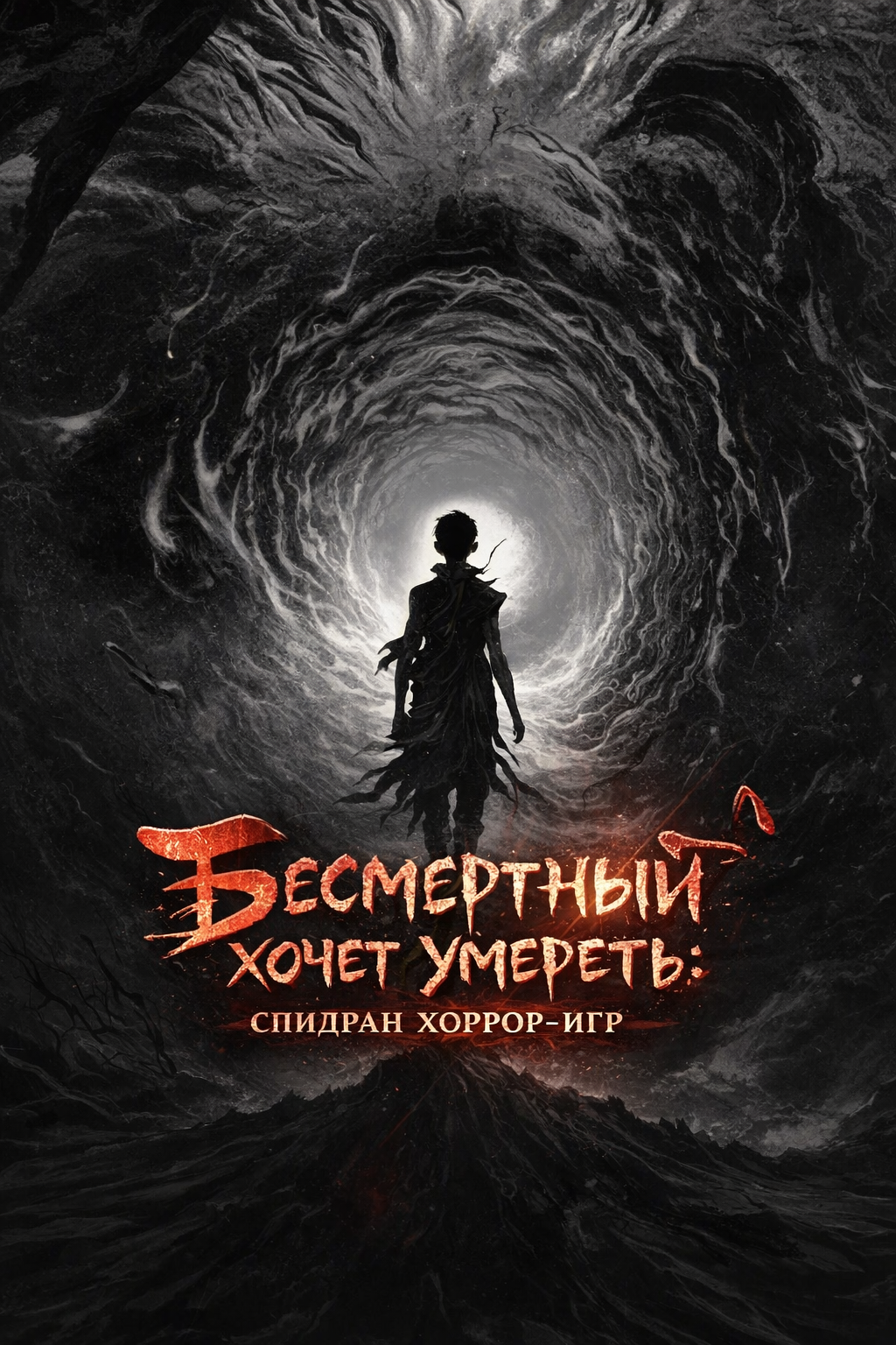 Обложка «Бессмертный хочет умереть: Спидран хоррор-игр»