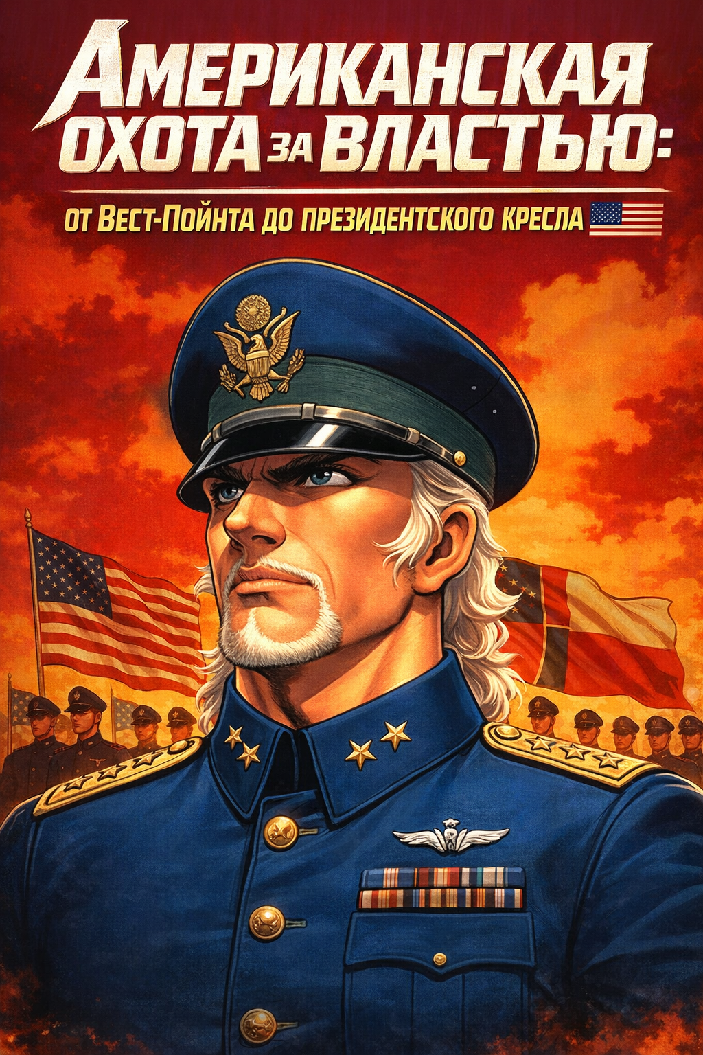 Обложка «Американская охота за властью: от Вест-Пойнта до президентского кресла»