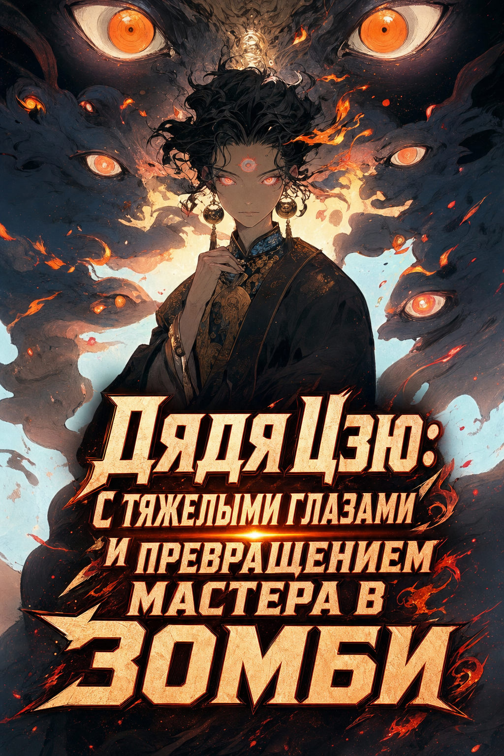 Обложка «Дядя Цзю: С тяжелыми глазами и превращением мастера в зомби»